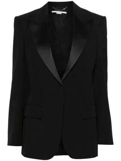 Stella Mccartney Wool Single-breasted Blazer In Black