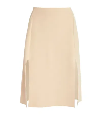 Stella Mccartney Knitted Mini Skirt In Neutral