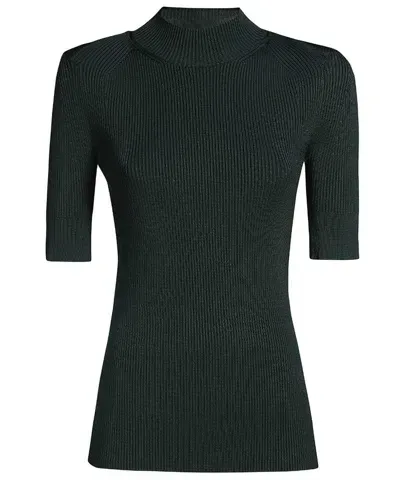 Stella Mccartney Knitted Viscosa-blend Top In Green