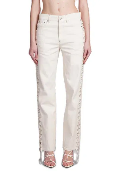 Stella Mccartney Mid-rise Straight-leg Jeans In Beige