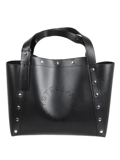 Stella Mccartney Alter Mat Studded Tote In Black