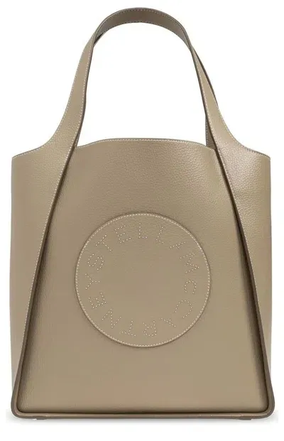 Stella Mccartney Logo In Beige