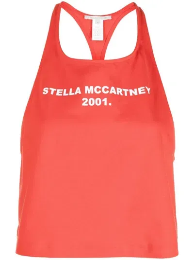 Stella Mccartney Logo-print Tank Top In Rot