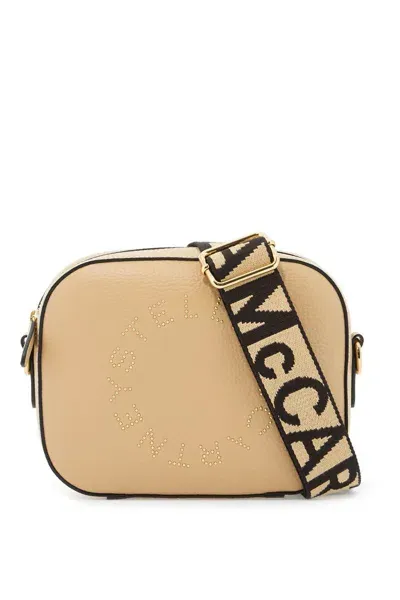 Stella Mccartney Logo-printed Camera Bag For In Beige