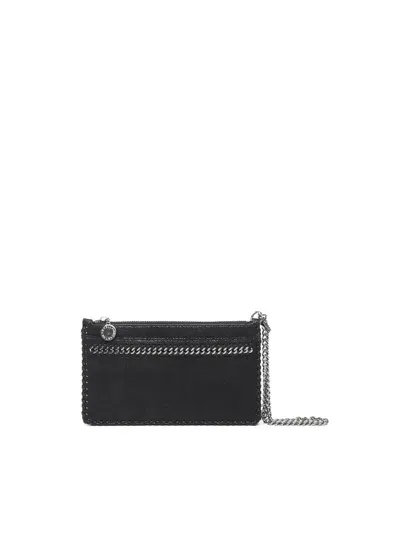 Stella Mccartney Pouch In Eco Shaggy Deer In Black