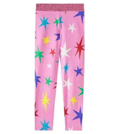 Stella Mccartney Kids' Printed Leggings In Pink