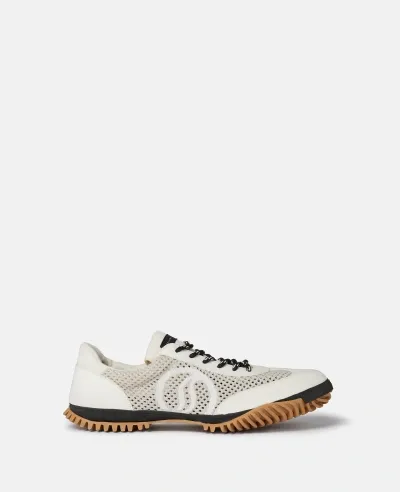 Stella Mccartney S-wave Sport Mesh Panelled Sneakers In White