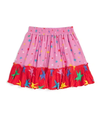 Stella Mccartney Kids' Scalloped Star Mini Skirt In Pink