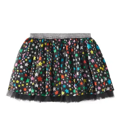 Stella Mccartney Kids' Sequined Skirt In Black