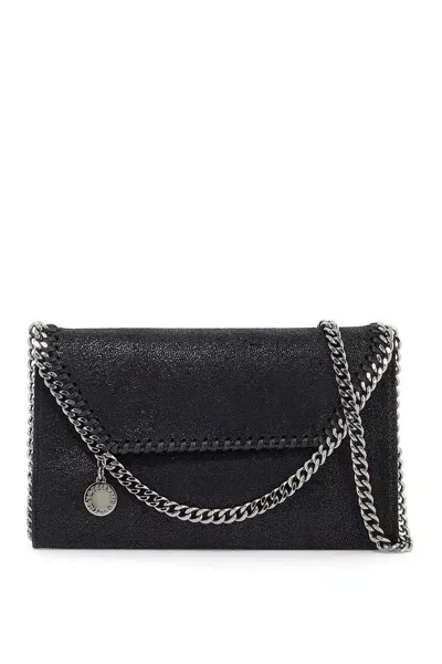 Stella Mccartney Shaggy Deer Mini Crossbody Bag In Black