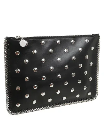 Stella Mccartney Shoulder Bag All Over Studded Alter Mat In Black