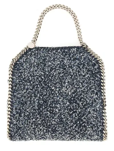 Stella Mccartney Falabella Eco Denim Tweed Tote Bag In Navy