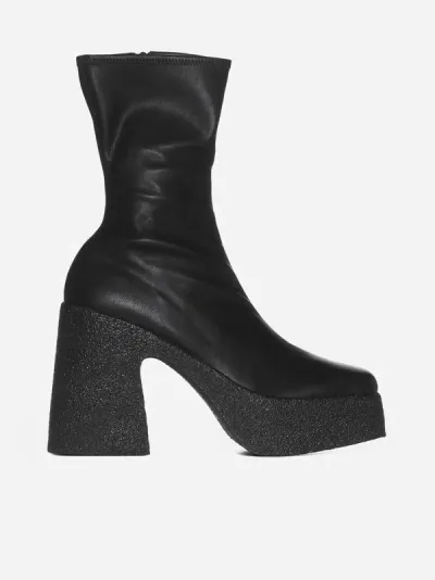 Stella Mccartney Skyla Alter Mat Ankle Boots In Black