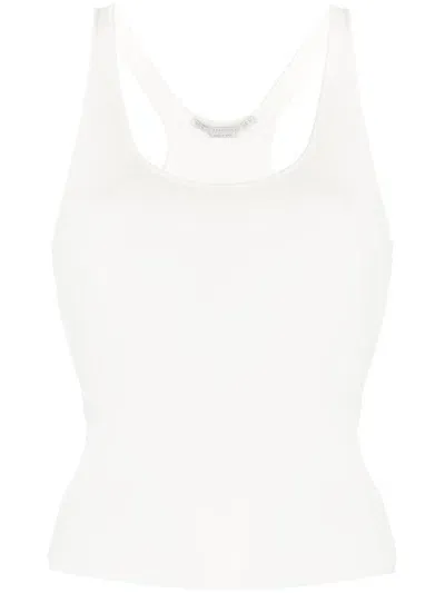 Stella Mccartney Sleeveless Racerback Tank Top In White