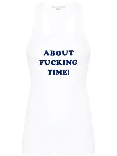 Stella Mccartney Slogan-print Tank Top In White