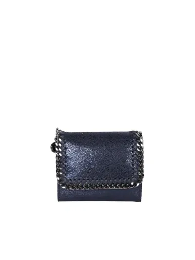 Stella Mccartney Small Flap Blue Wallet