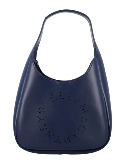 Stella Mccartney Small Hobo Tote Bag In Denim Blue