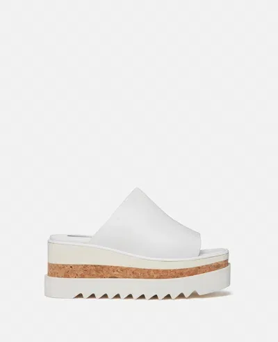 Stella Mccartney Sneak-elyse Platform Sandals In Pure White