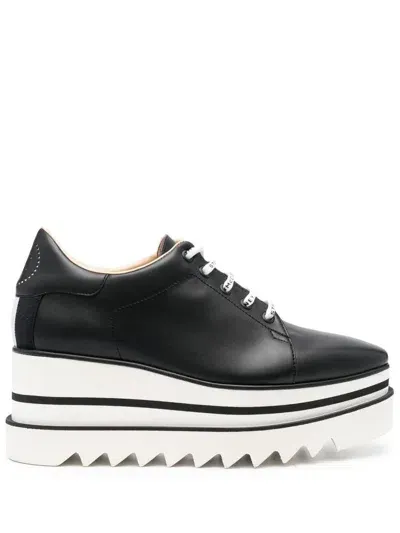 Stella Mccartney Sneak-elyse Wedge Sneakers In Black