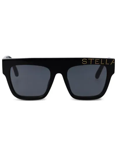 Stella Mccartney Square-frame Sunglasses In Black