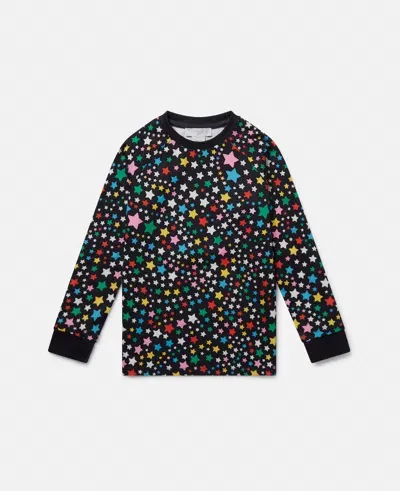 Stella Mccartney Star Pattern Long-sleeve T-shirt In Multicolour