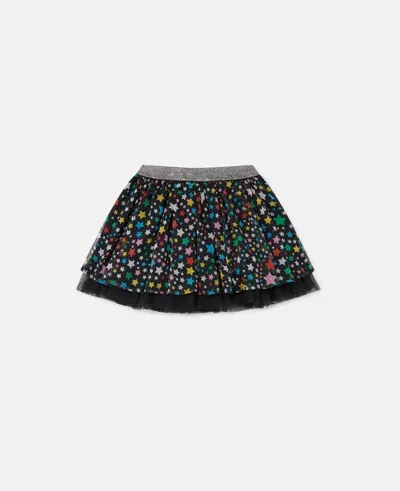 Stella Mccartney Star Pattern Tulle Skirt In Multicolor