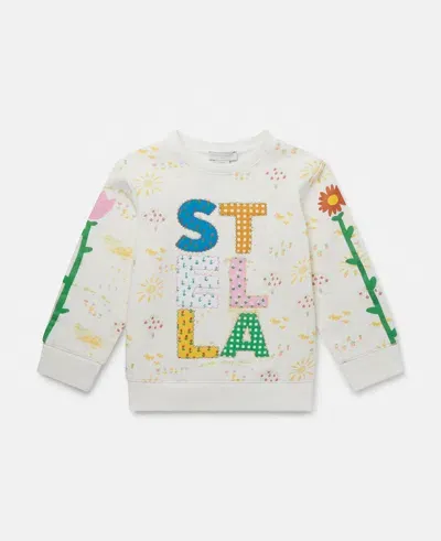 Stella Mccartney Stella Appliqué Sweatshirt In Ivory