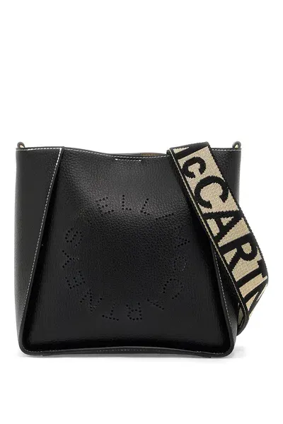 Stella Mccartney Stella Logo Mini Crossbody Bag In Black (black)