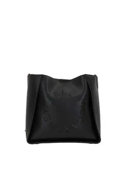 Stella Mccartney Stella Logo Shoulder Bag In Black