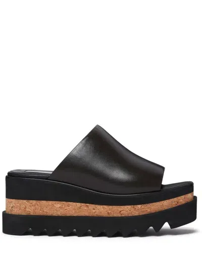 Stella Mccartney Stella Mc Cartney Sneak Elyse Wedge Mules In Brown