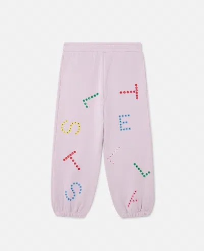 Stella Mccartney Kids' Stella Pattern Joggers In Lavender