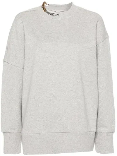 Stella Mccartney Woman Sweatshirt Grey Size 0-2 Cotton In Grigio