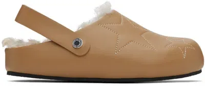 Stella Mccartney Tan Elyse Clogs In 2134 Brandy