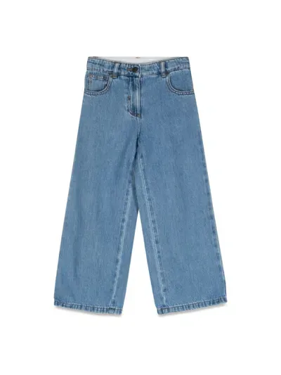 Stella Mccartney Kids' Trousers In Blue