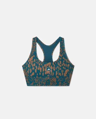 Stella Mccartney Truepurpose Power Impact Medium Support Sports Bra In Tech Mineral/timber