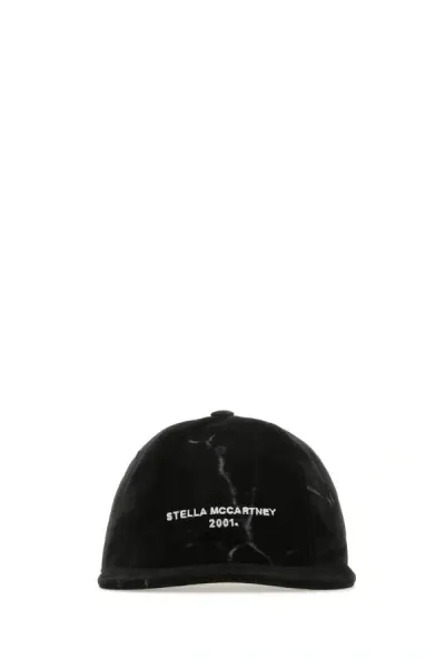 Stella Mccartney Logo Embroidered Baseball Cap In Black