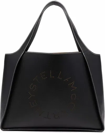 Stella Mccartney Stella Logo Tote Bag In Black