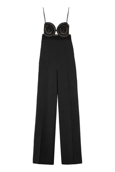 Stella Mccartney Wide-leg Pants Jumpsuit In Black