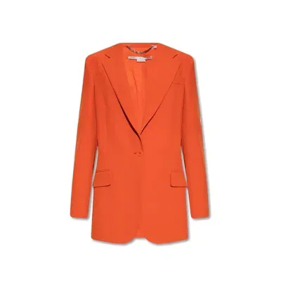 Stella Mccartney Wool Blend Blazer In Orange