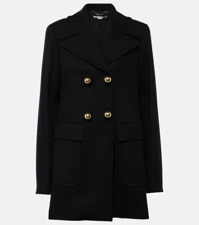 Stella Mccartney Wool Coat In Black