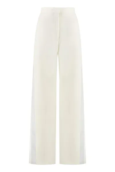 Stella Mccartney Wool Trousers In Beige