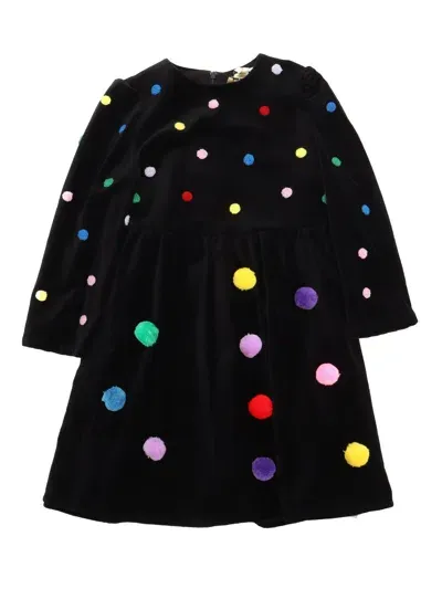 Stella Mccartney Kids' Woven Dress In Black