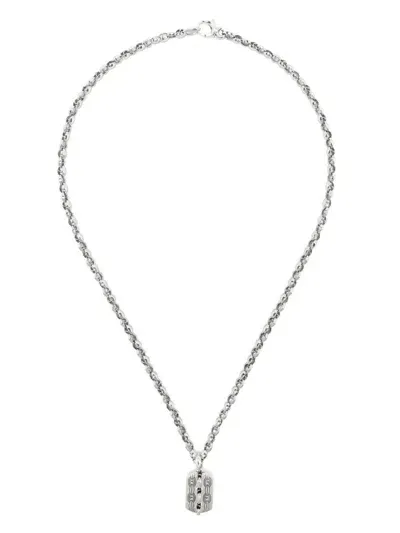 Stephen Webster Medium Thorn Razer Tag Necklace In Silver