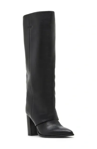 Steve Madden Blanco Knee High Boot In Black Leather