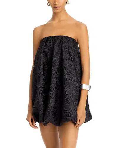 Steve Madden Claira Strapless Dress In Black