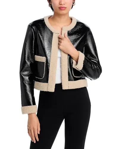 Steve Madden Fienne Faux Leather Jacket In Black