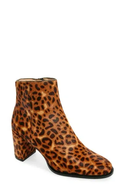 Steve Madden Jozie Genuine Calf Hair Bootie In Leopard