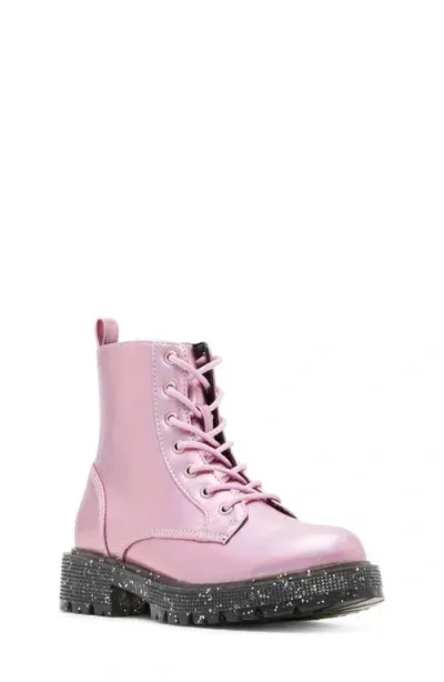 Steve Madden Kids'  Jtaurus Combat Boot In Pink