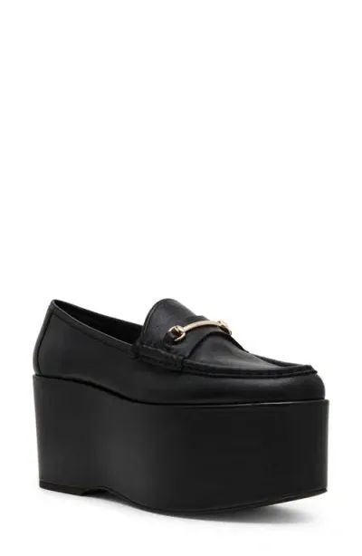 Steve Madden Maureen Platform Loafer In Black