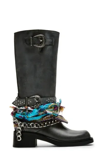 Steve Madden Rebel Moto Boot In Multi